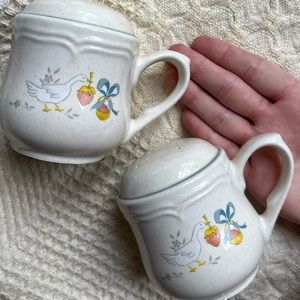 Vintage International China Salt & Pepper Shakers Goose